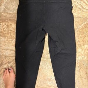 Champion Black Leggings size medium, ankle length cropped